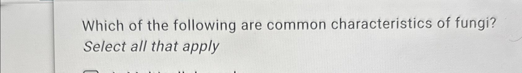 Solved Which of the following are common characteristics of | Chegg.com