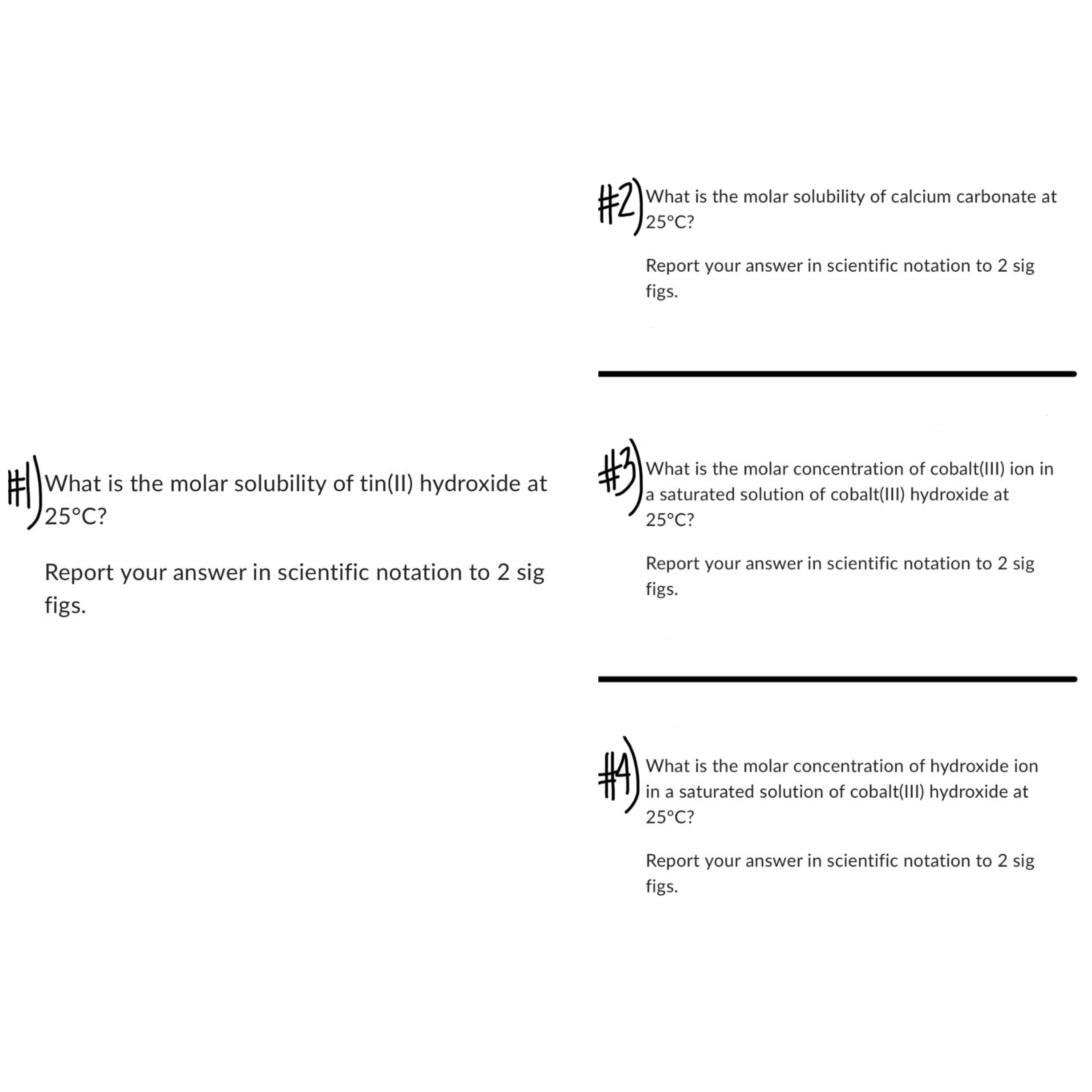 Solved #1-4 ﻿ Help need with these 4 ﻿problems. Thanks in | Chegg.com