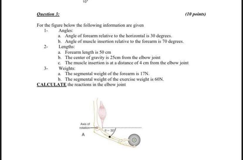 Solved Question 2: (10 points) The figure shows a leg in | Chegg.com