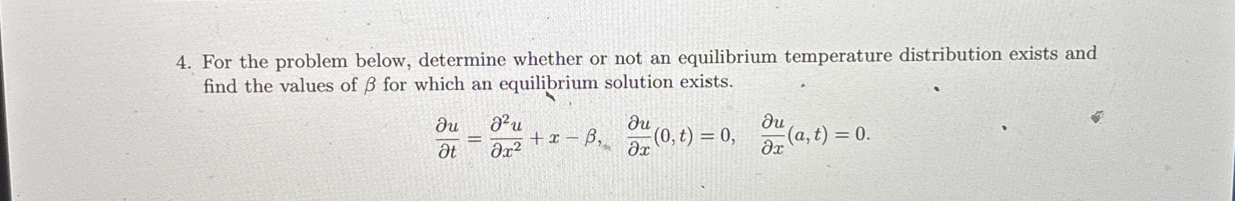 For the problem below, determine whether or not an | Chegg.com