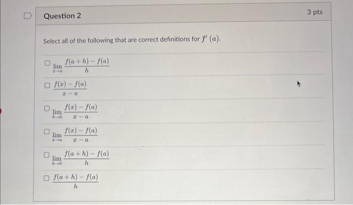 Solved Select all of the following that are correct | Chegg.com