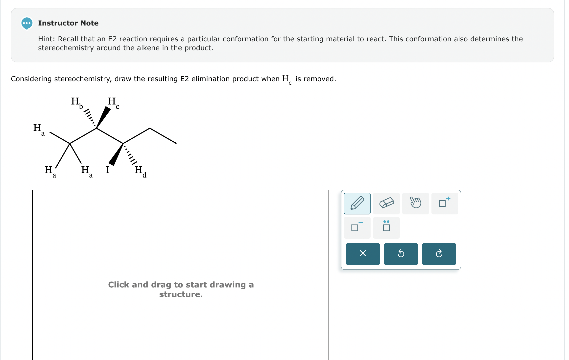 how to create a “consignment note” from the client... Solved Instructor Note Hint: Recall that an E2 reaction | Chegg.com