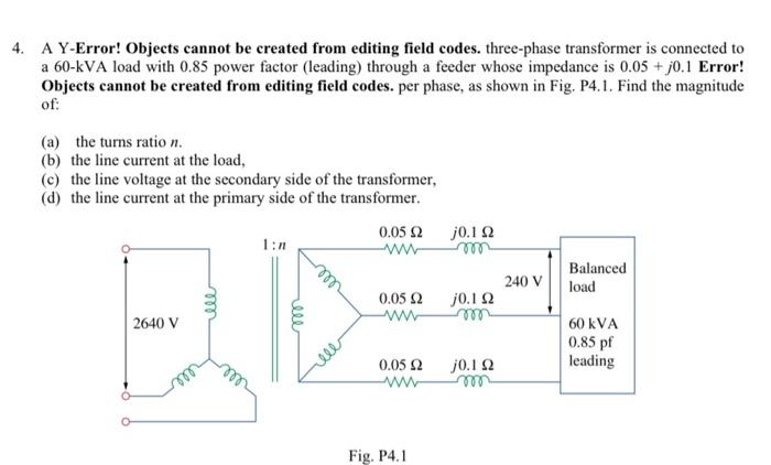 Solved 4. A Y-Error! Objects cannot be created from editing | Chegg.com