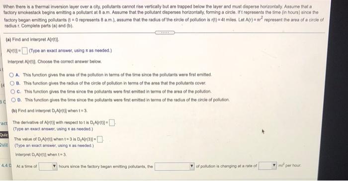Solved GREE 31 When there is a thermal inversion layer over | Chegg.com