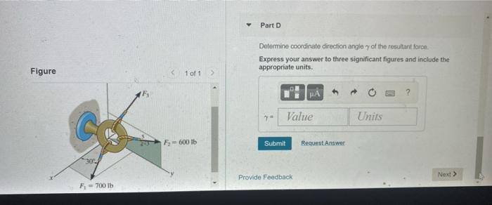 Solved Part A If the coordinate direction angles for F3 | Chegg.com