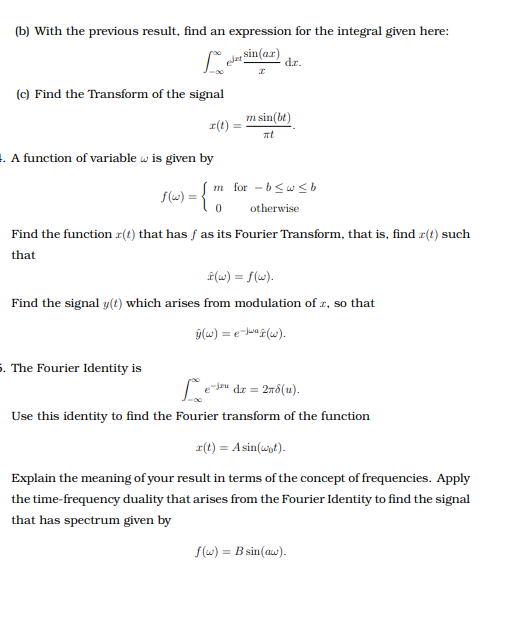 (b) ﻿With the previous result, find an expression for | Chegg.com