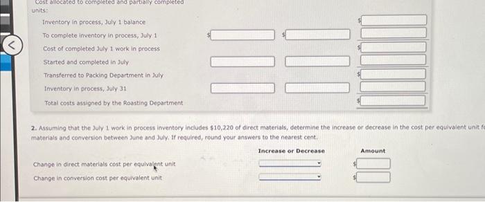 Solved 1 Prepare A Cost Of Production Report And Identify 2025