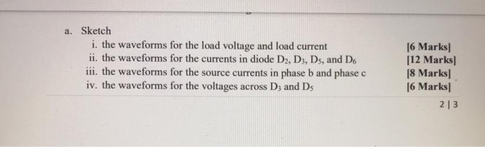 Solved Question 2: (55 Marks A three-phase, 50 Hz AC source | Chegg.com
