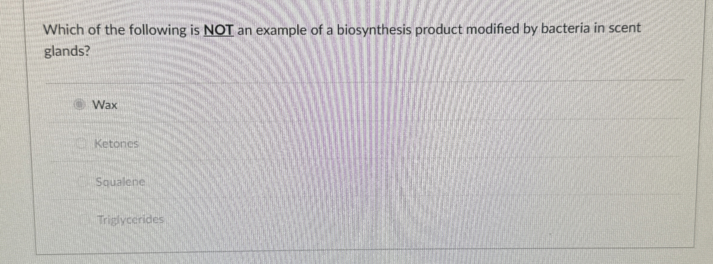 Solved Which of the following is NOT an example of a
