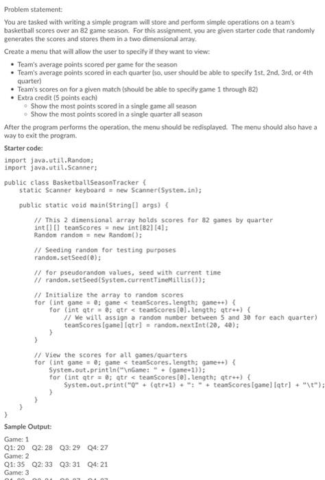 Solved Problem statement: You are tasked with writing a | Chegg.com