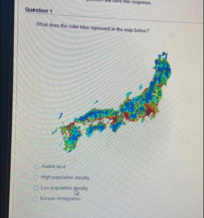 What does the color blue represent in the map below?