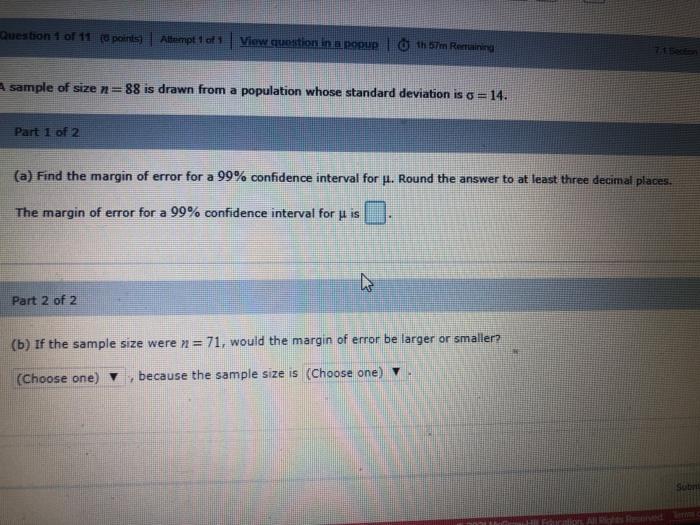 Solved Question 1 of 11 to points Attempt 1 of 1 View | Chegg.com