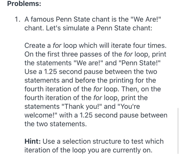 Solved Instructions: Complete Problem 1 and Problem 2 below. | Chegg.com