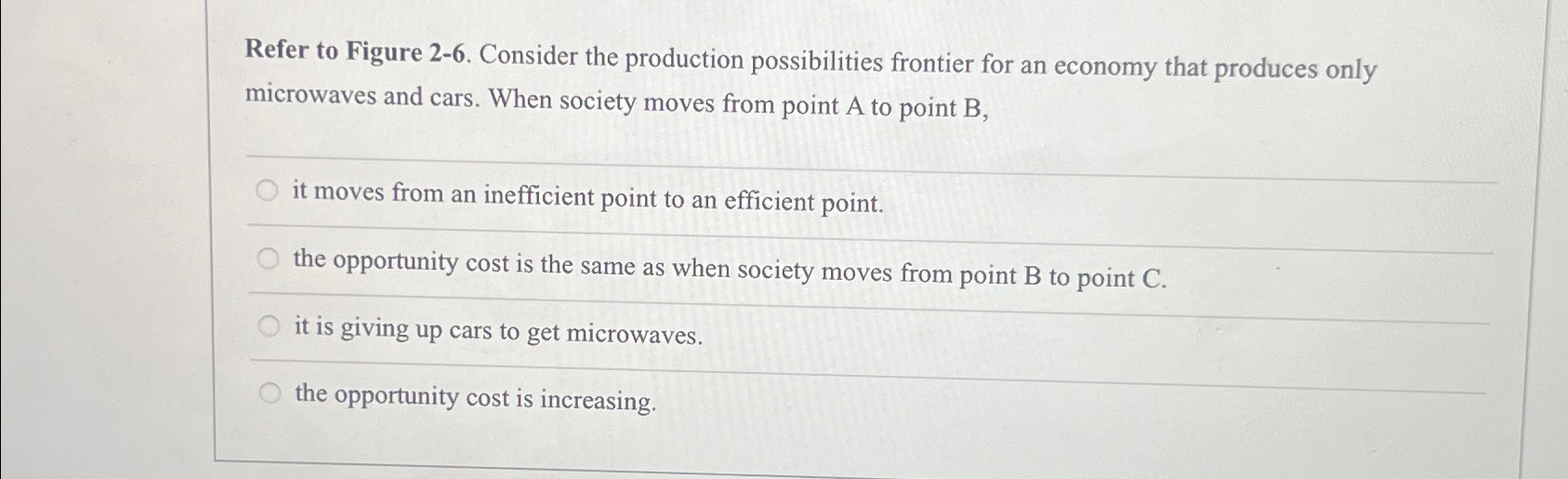 Solved Refer to Figure 2-6. ﻿Consider the production | Chegg.com