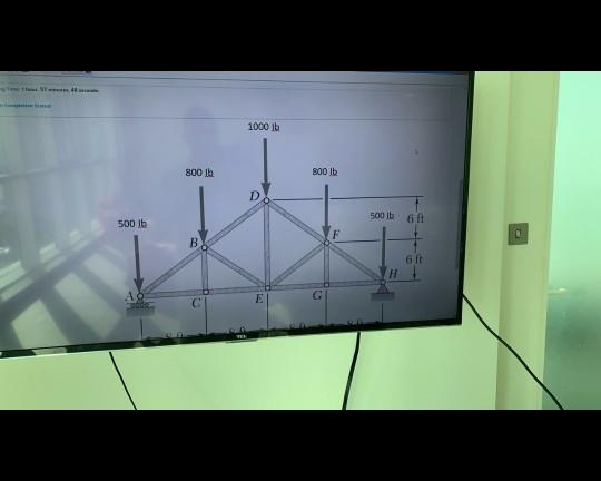 Solved 1000 lb 800 lb 800 lb D 500 lb 6 500 lb 11 В. 6 G | Chegg.com
