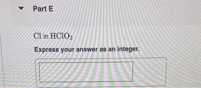 Solved Part B Cr In BaCrO4 Express Your Answer As An | Chegg.com