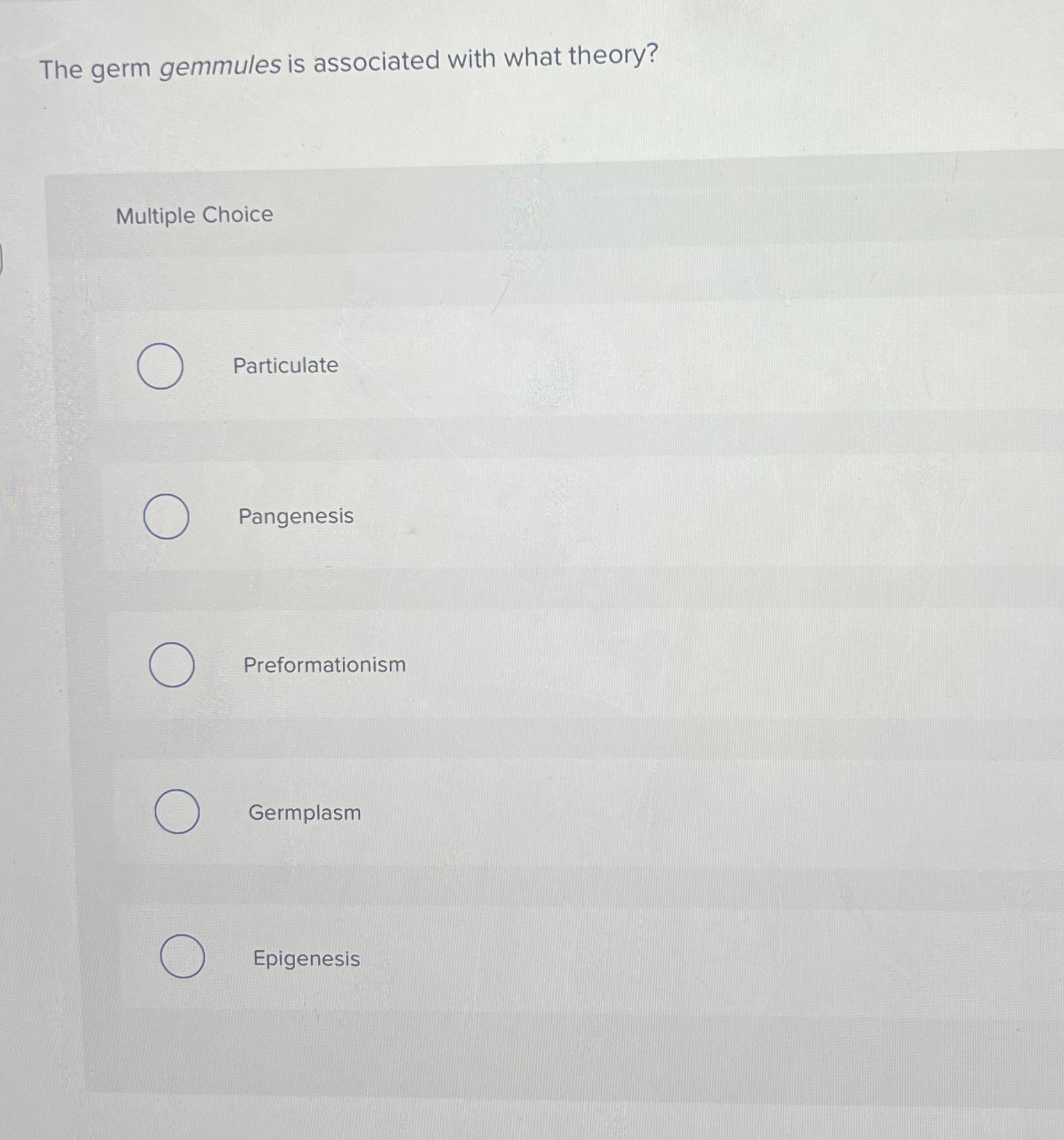 Solved The germ gemmules is associated with what | Chegg.com