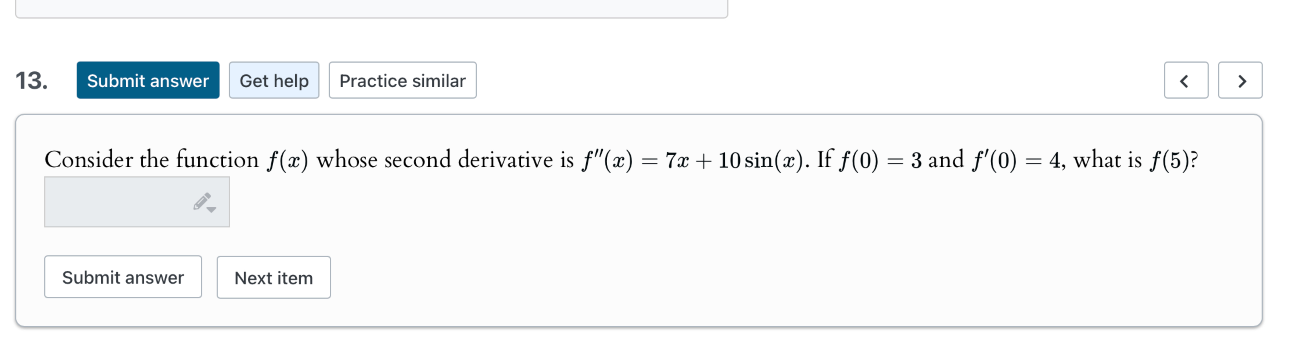 Solved Consider the function f(x) ﻿whose second derivative | Chegg.com