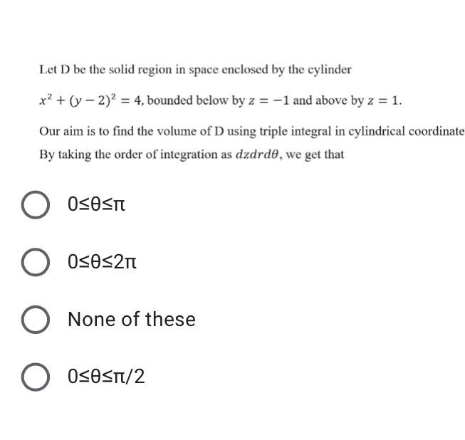 Solved Let D be the solid region in space enclosed by the | Chegg.com