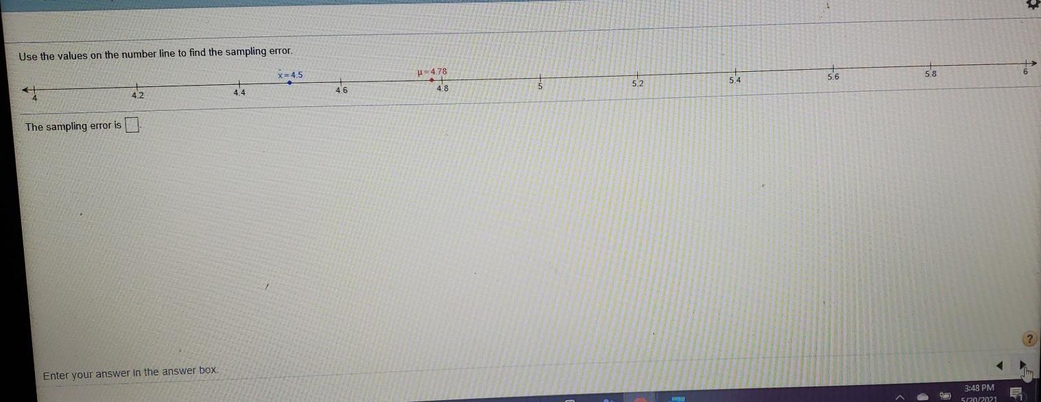 Solved Use the values on the number line to find the | Chegg.com
