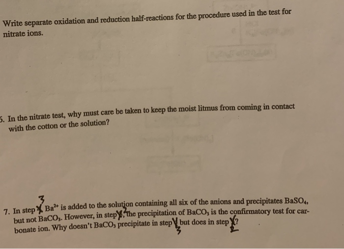 Solved Write separate oxidation and reduction halfreactions