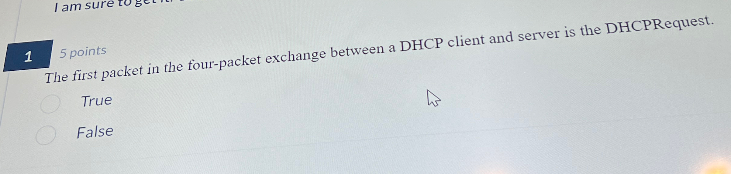 Solved The first packet in the four-packet exchange between | Chegg.com