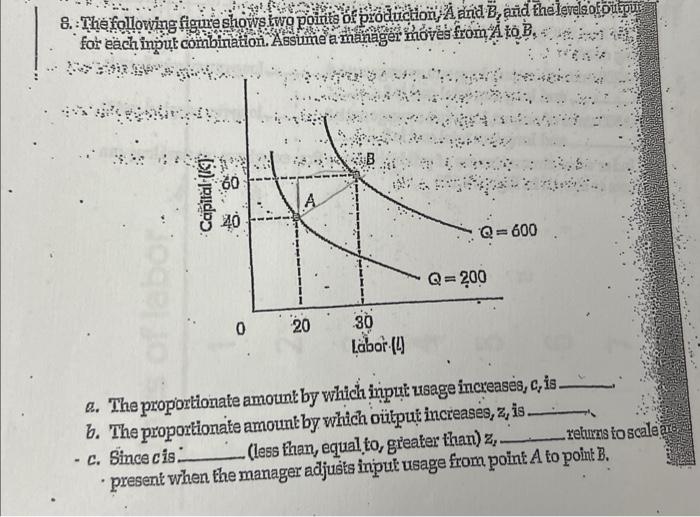 Solved NO 8. The following figure shows two points of | Chegg.com