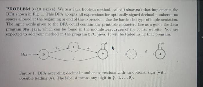 Solved PROBLEM 3 (10 marks) Write a Java Boolean method, | Chegg.com