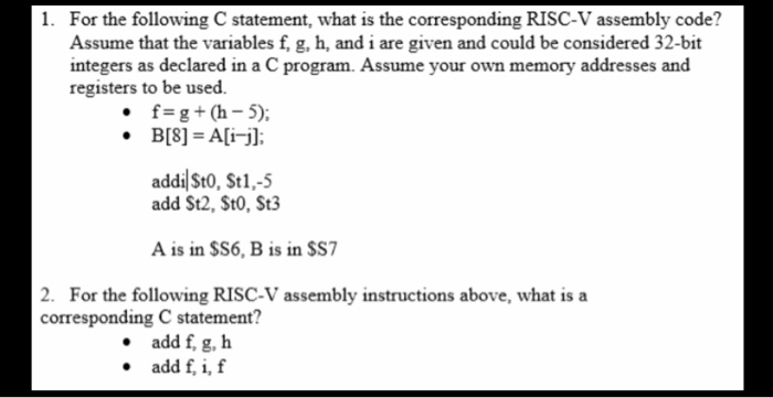 Solved 1 For The Following C Statement What Is The Corr Chegg Com