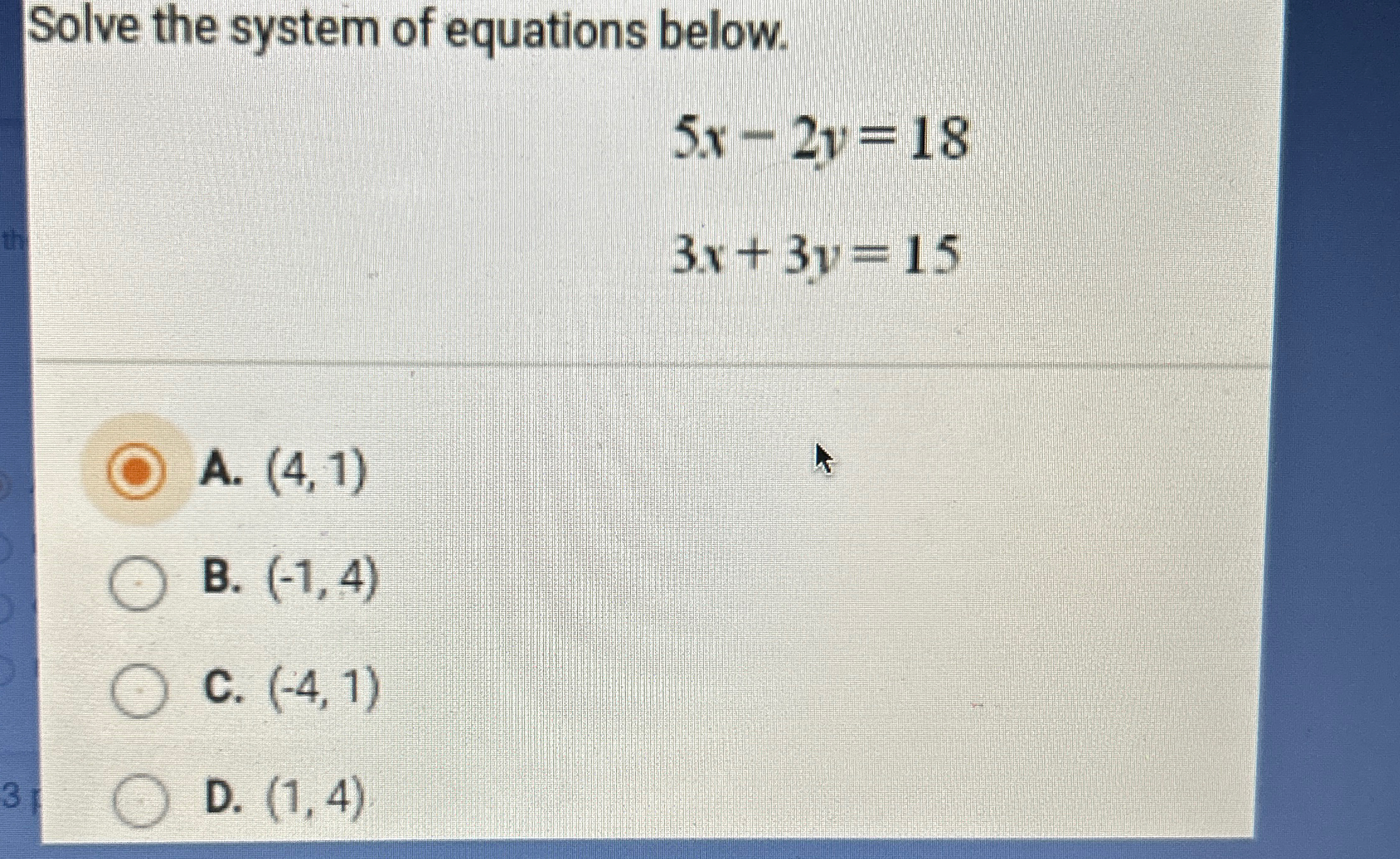 Solved Solve the system of equations | Chegg.com