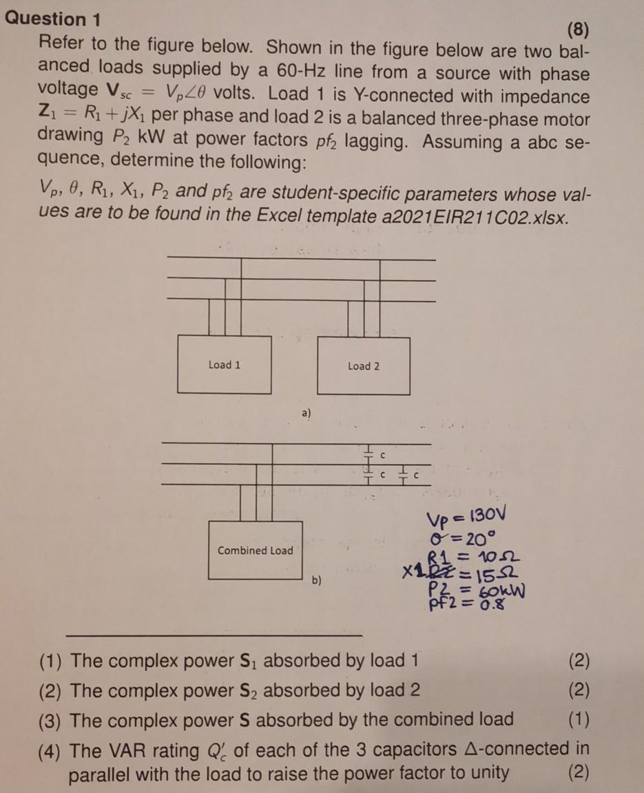 Solved Question 1 (8) Refer to the figure below. Shown in | Chegg.com