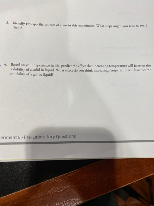 Solved 3. Identify two specific sources of error in this | Chegg.com