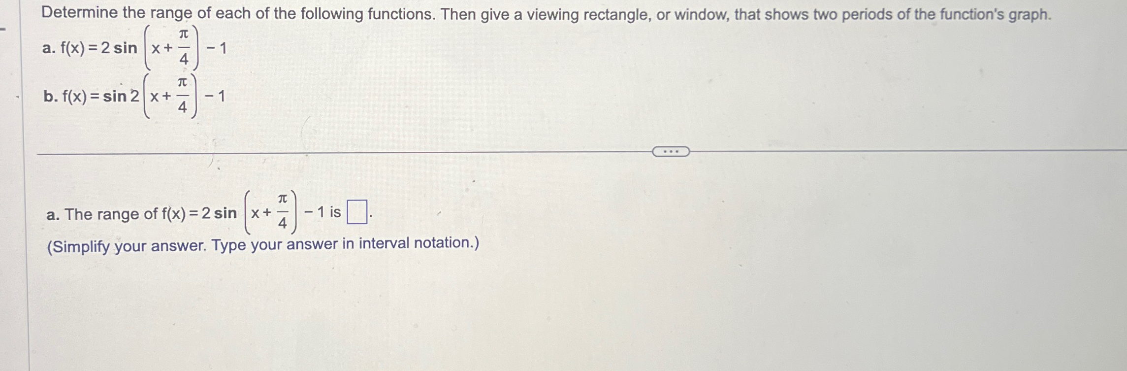 Solved Determine the range of each of the following | Chegg.com