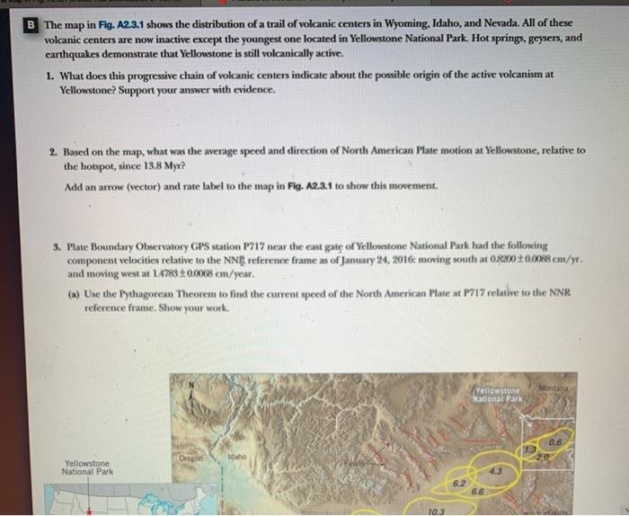 Solved B The map in Fig. A2.3.1 shows the distribution of a | Chegg.com
