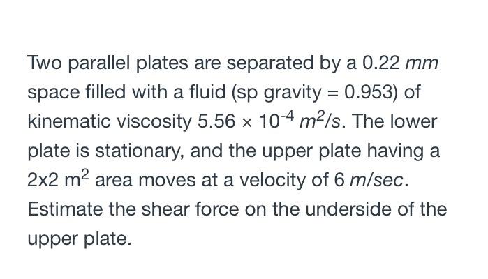 Solved Two parallel plates are separated by a 0.22 mm space | Chegg.com