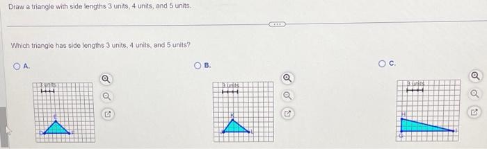 right triangle with side lengths of 3 4 and 5 units