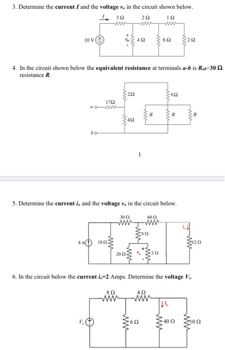 Solved 3. Determine the current I and the voltage v, in the | Chegg.com