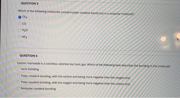 solved-question-5-which-of-the-following-molecules-contains-chegg