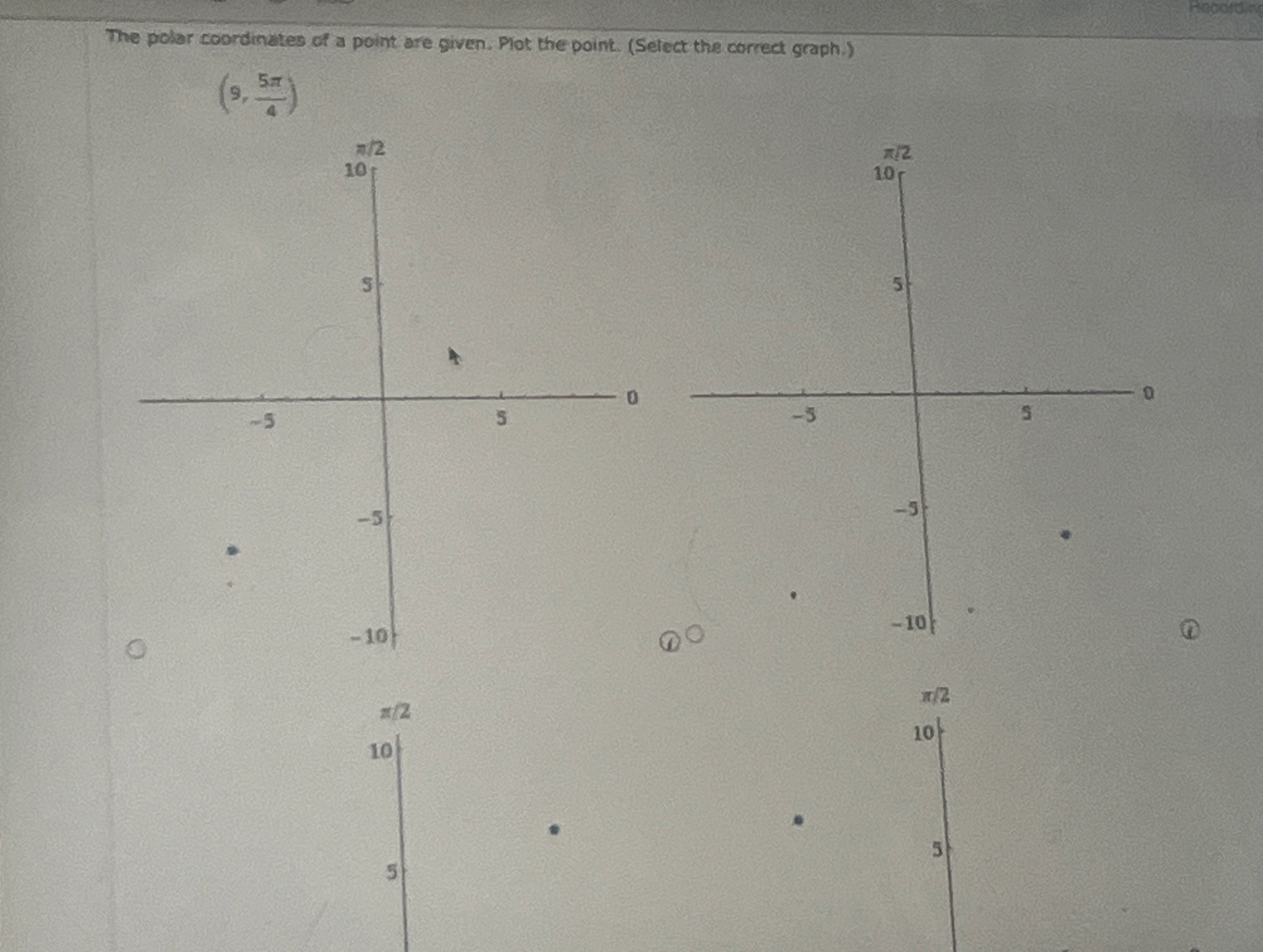 Solved The polar coordinates of a point are given. Plot the | Chegg.com