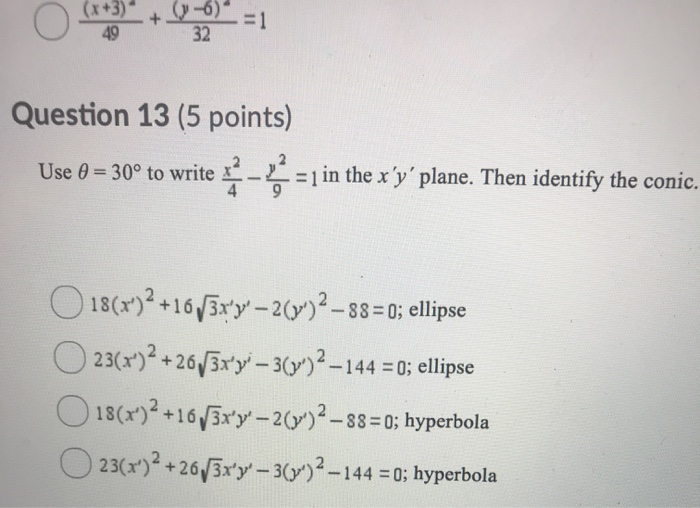 Solved Question 13 (5 points) Use 0 = 30° to in the | Chegg.com