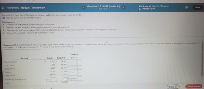 Solved Homeworc Modulo 7 Homework Question 2, E10-20A | Chegg.com