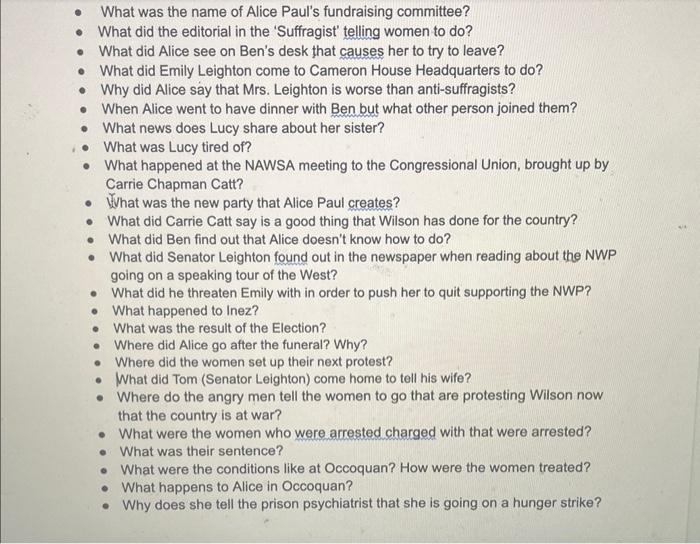 IRON JAWED ANGELS FILM CONTENTISPECIFIC TO THE CAST