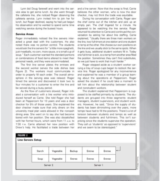 Read the Peppercorn Dining Case on pages 228256 in