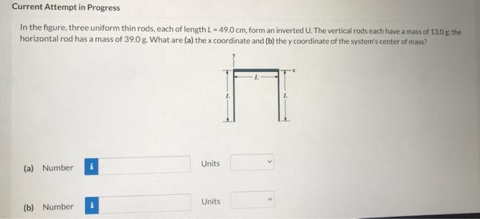 Solved In the figure, three uniform thin rods, each of | Chegg.com