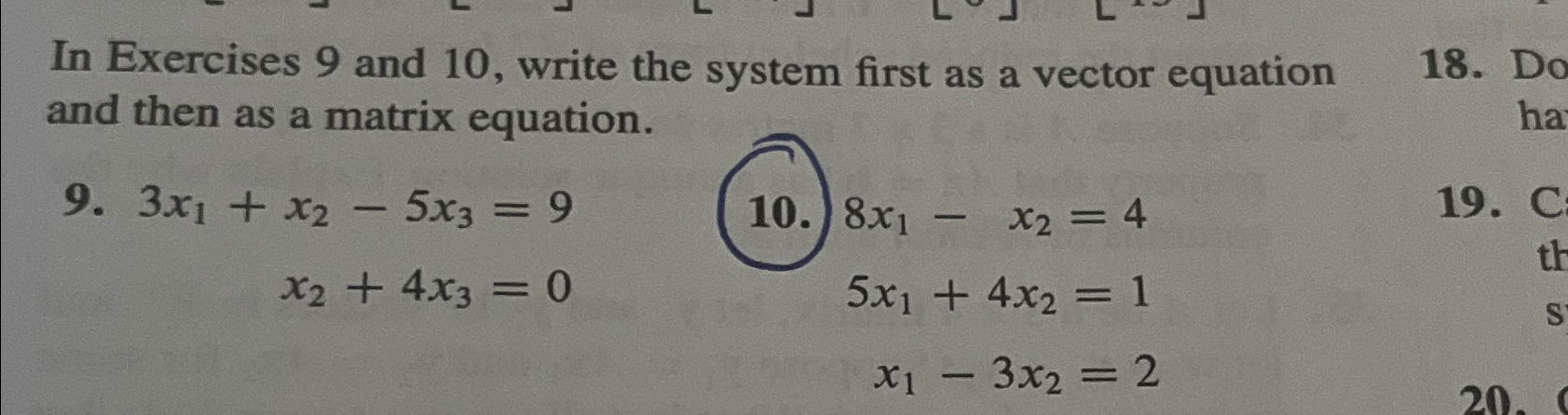 Solved In Exercises 9 ﻿and 10, ﻿write the system first as a | Chegg.com