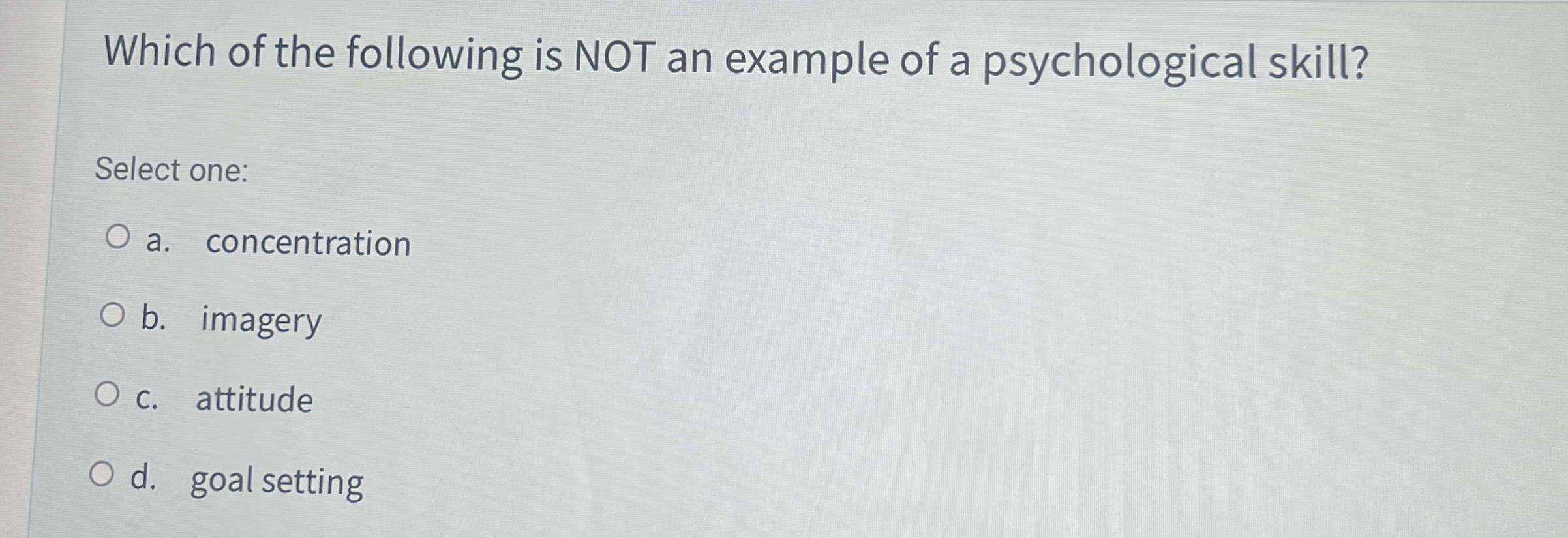 Solved Which of the following is NOT an example of a | Chegg.com