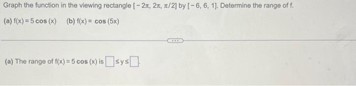 Solved Graph the function in the viewing rectangle | Chegg.com