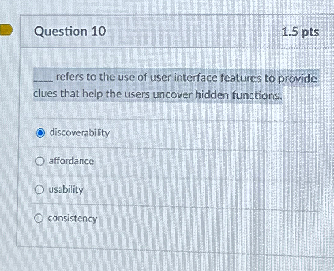 Solved Question 101.5ptsq, ﻿refers to the use of user | Chegg.com