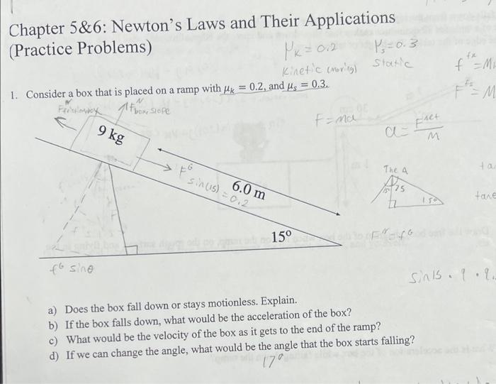 Solved Chapter 5&6: Newton's Laws And Their Applications | Chegg.com