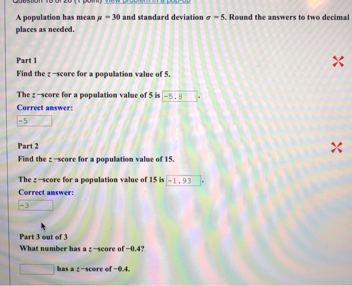 Solved A population has mean u = 30 and standard deviation o | Chegg.com